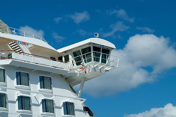 Image showing Detail of passenger ferry