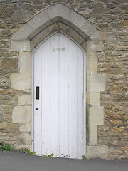 Image showing Old White Door