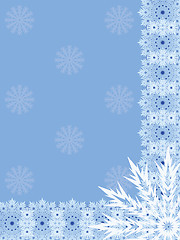 Image showing background with snowflakes