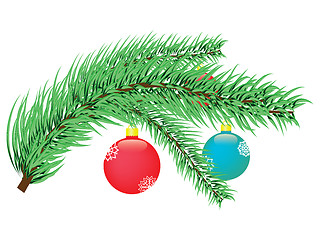 Image showing christmas tree branch