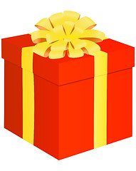 Image showing red gift box