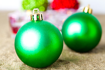 Image showing Christmas baubles