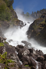 Image showing Låtefossen waterfall