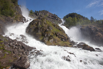 Image showing Låtefossen waterfall