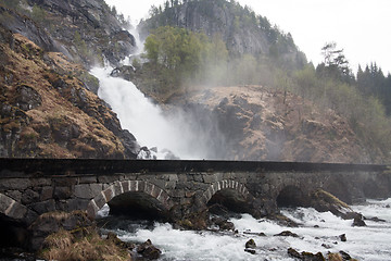 Image showing Låtefossen waterfall