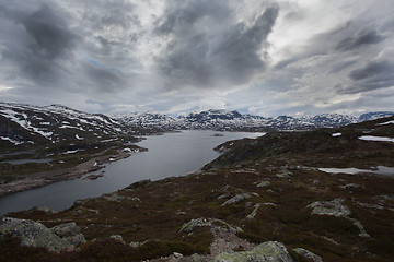 Image showing Dark afternoons in the mountains
