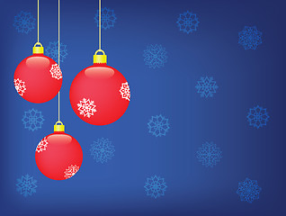 Image showing blue christmas background