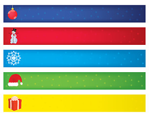 Image showing christmas banners vector illustration