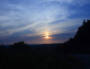 Image showing sunset sky 