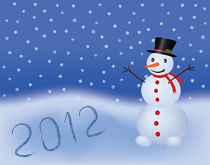 Image showing new year 2012 background