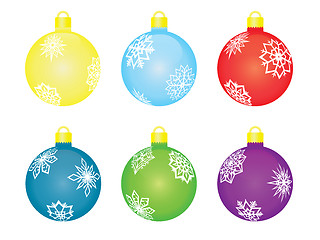 Image showing christmas tree balls 