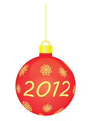 Image showing christmas tree ball 2012