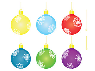 Image showing christmas balls