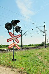 Image showing Railway traffic lights