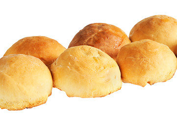 Image showing Buns, standing in a row