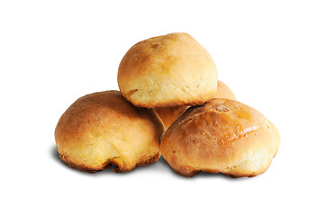 Image showing Buns, standing in a row