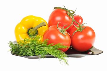 Image showing Vegetables - Tomatoes, peppers