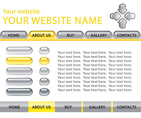 Image showing Web site template