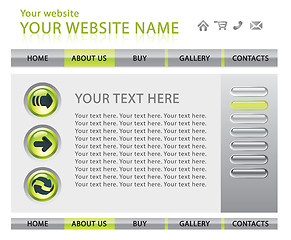 Image showing Web site template