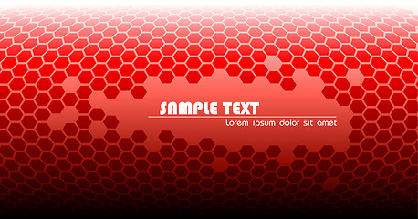 Image showing Abstract red technical background 