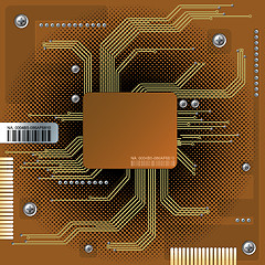 Image showing Abstract electronic background 