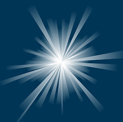 Image showing Sun on a blue sky 