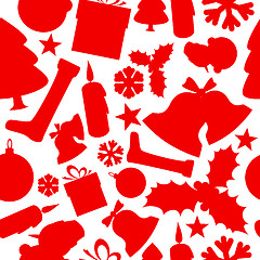 Image showing Seamless vector christmas pattern