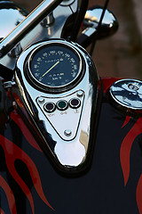 Image showing Speedometer on a motorcycle