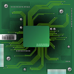 Image showing Abstract electronic background 