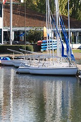 Image showing Sailboats on a nice day