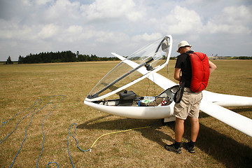 Image showing Glider pilot