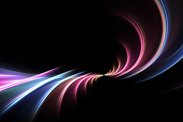 Image showing Surreal Abstract Rainbow Fractal Background