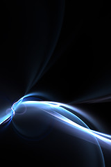 Image showing Glowing Blue Plasma Strands Background