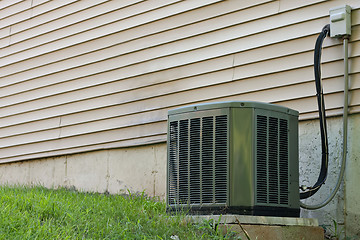 Image showing Residential Central Air Conditioner Unit