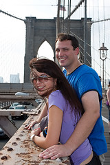 Image showing Happy Couple Visiting Brooklyn New York