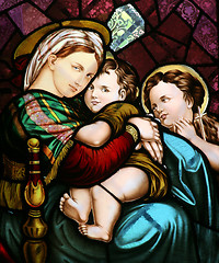 Image showing Virgin Mary holding baby Jesus