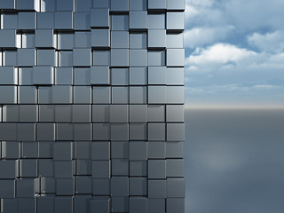 Image showing cubes wall