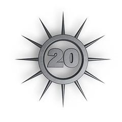 Image showing number twenty