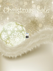 Image showing Elegant new year and cristmas card template. EPS 8