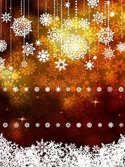 Image showing Gold shiny Christmas background. EPS 8