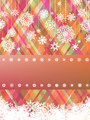 Image showing Beige christmas with christmas snowflake. EPS 8