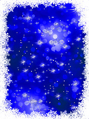 Image showing Blue grunge christmas background. EPS 8