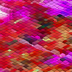 Image showing Abstract 3d colorful mosaic background. EPS 8