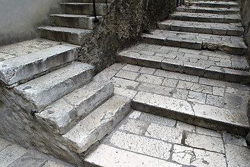 Image showing Stone stairs in Sibenik