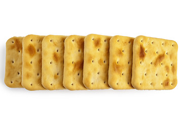 Image showing A number of crackers