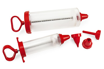 Image showing Confectionery syringes