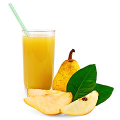 Image showing Juice pear with pear 