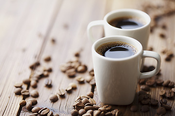 Image showing coffee beans and coffee