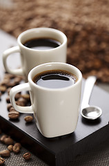 Image showing coffee beans and coffee