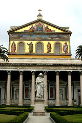 Image showing Basilica of Saint Paul Outside the Walls